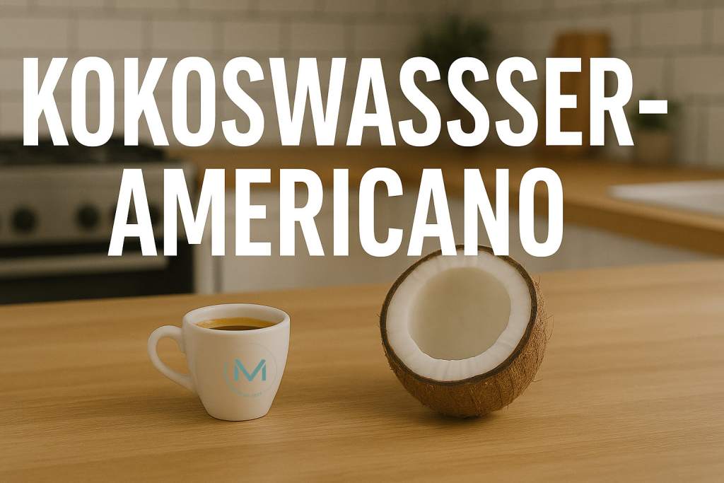 Rezept für Kokoswasser-Americano