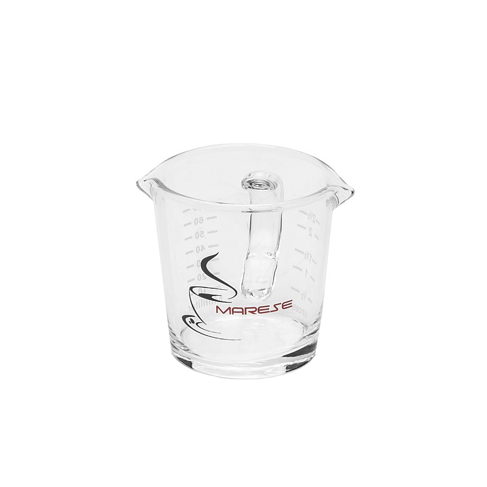 Marese Espresso Shotglas 70ml mit Griff und Doppelauslauf
