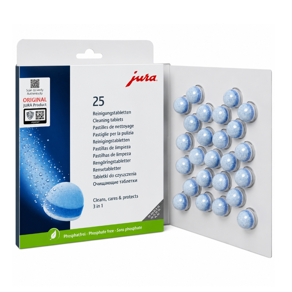 JURA 3-Phasen-Reinigungstabletten, 25 Stück