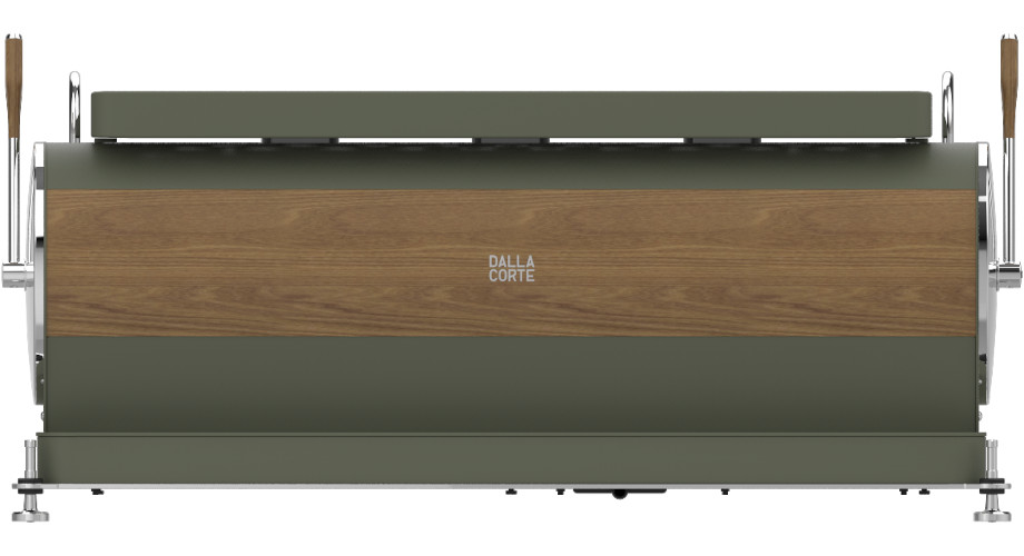 Dalla Corte Zero Classic Olive Green Walnut 3 Brühgruppen