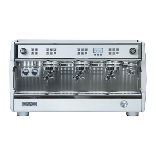 Dalla Corte Evo 2 arctic white 3 Brühgruppen
