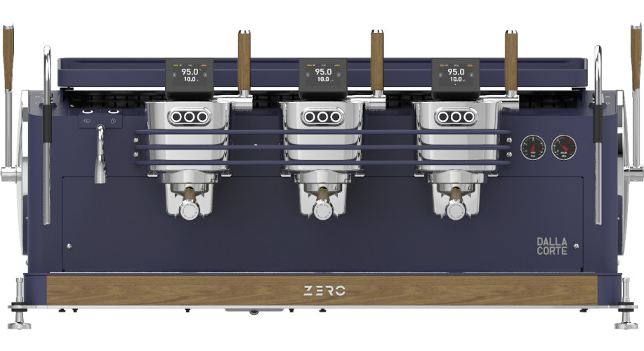 Dalla Corte Zero Barista Navy Blue Walnut 3 Brühgruppen
