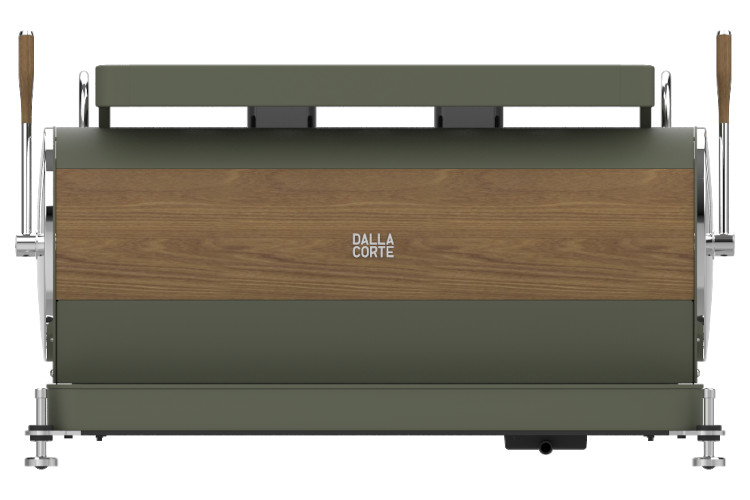 Dalla Corte Zero Classic Olive Green Walnut 2 Brühgruppen