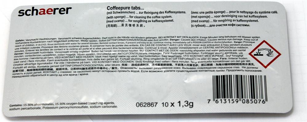Schaerer Reinigungstablette 1x10er Sichtverp