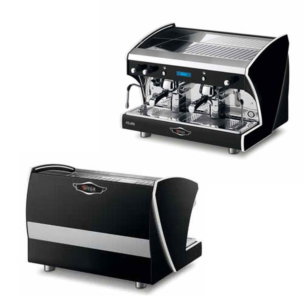 Wega Polaris PRO Schwarz 2 Brühgruppen ohne Autosteamer