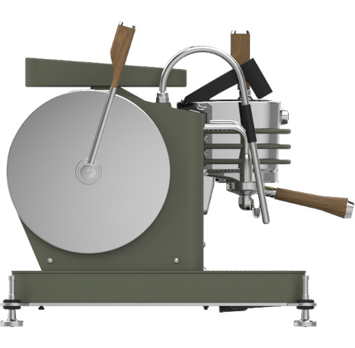 Dalla Corte Zero Barista Olive Green Walnut 3 Brühgruppen