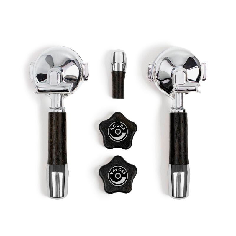 ECM Griffset Drehräder elegant Räuchereiche