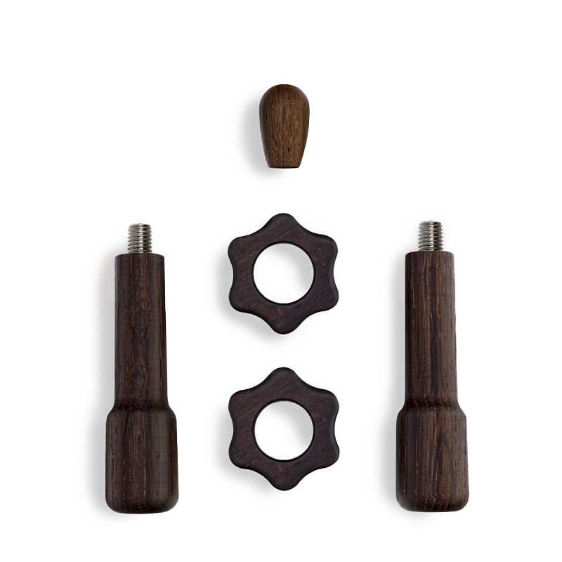 Wiedemann  Griffset classic Drehräder 5 tlg Räuchereiche