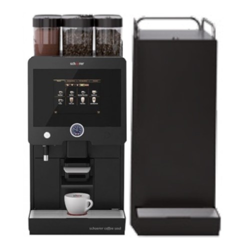 Gebrauchtgerät Schaerer Coffee Soul 8 Frischmilch, 2 Mühlen, 1 Pulver Gebrauchtgerät Schaerer Coffee Soul 8 Frischmilch, 2 Mühlen, 1 Pulver