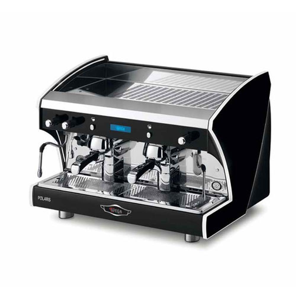 Wega Polaris PRO Schwarz 2 Brühgruppen ohne Autosteamer