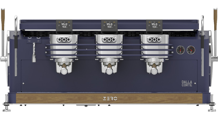 Dalla Corte Zero Classic Navy Blue Walnut 3 Brühgruppen