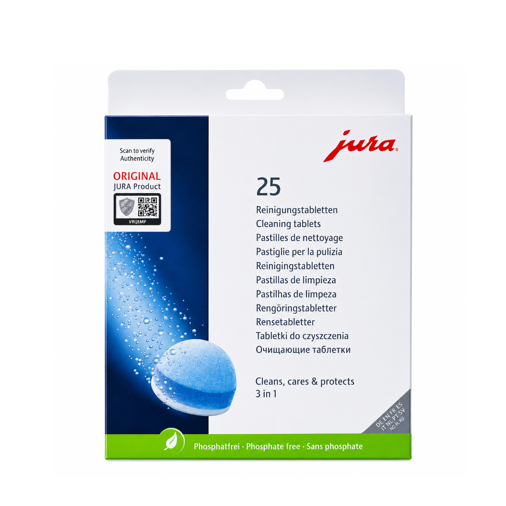 JURA 3-Phasen-Reinigungstabletten, 25 Stück