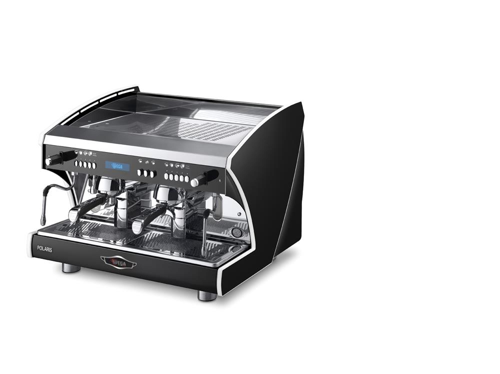 Wega Polaris PRO Schwarz 2 Brühgruppen mit Autosteamer