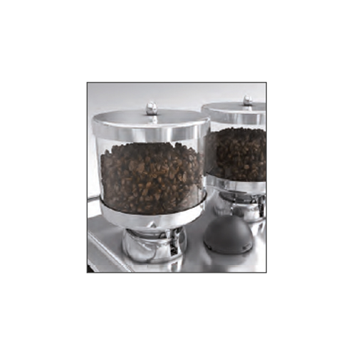 Schaerer Bohnenbehälter im Coffeeshop Design