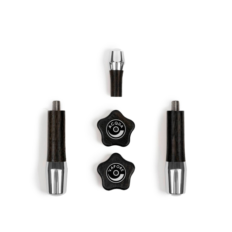 Wiedemann  Griffset elegant für ECM mit Drehrädern Räuchereiche