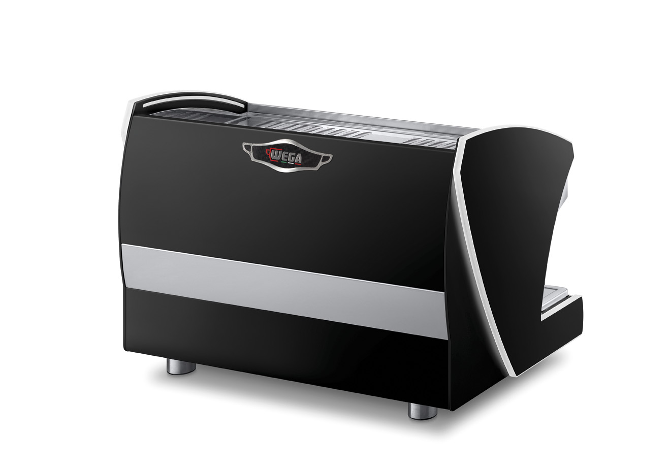 Wega Polaris PRO Schwarz 2 Brühgruppen ohne Autosteamer