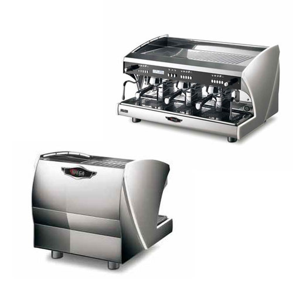 Wega Polaris PRO Chrom 3 Brühgruppen mit Autosteamer