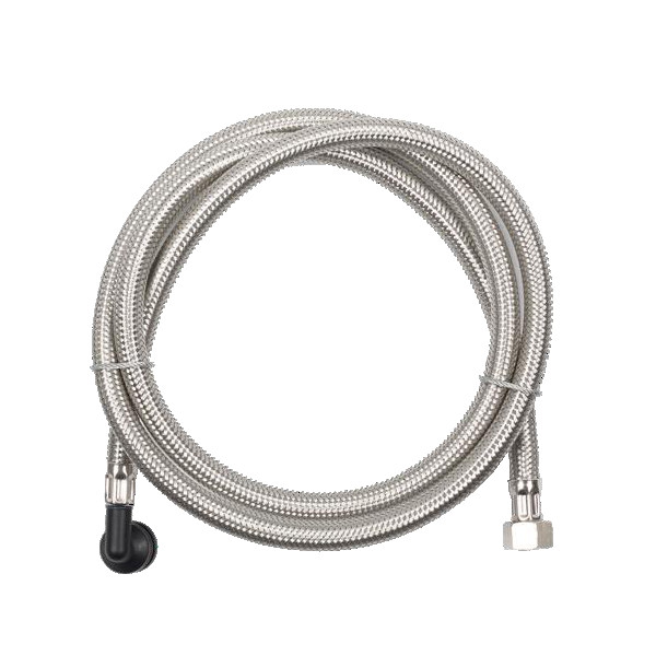 BWT Anschlussschlauch DN 8, 1,5 m, FLEX Insert 90°-Bogen aus GFK, Überwurfmutter IG 3/8"